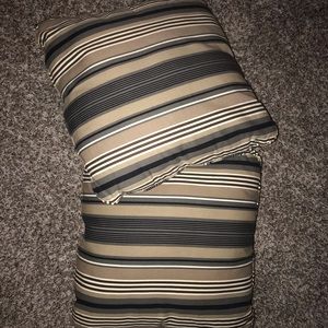 Striped Couch/Throw Pillows